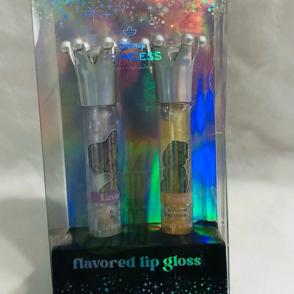 Lavender and Rose Crown Lip Gloss Set.0.14fl oz